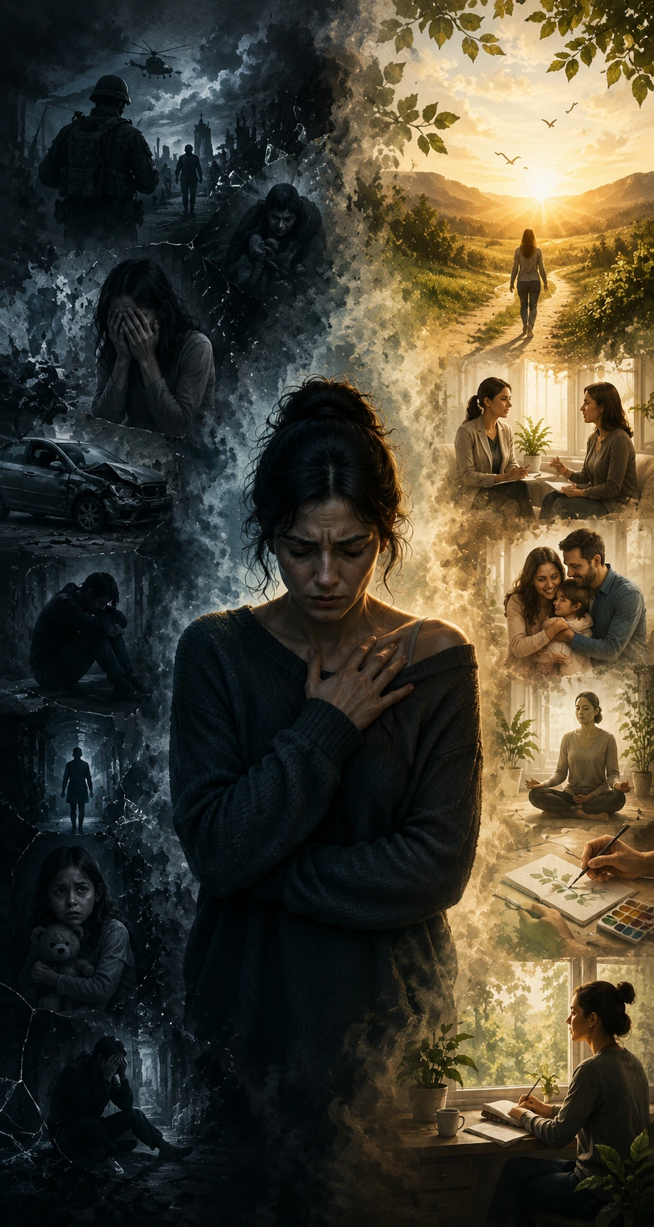 Trauma and PTSD Illustration